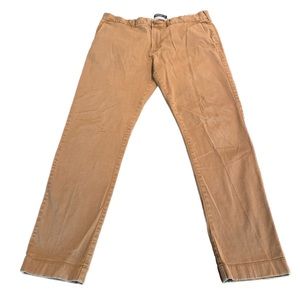J. Crew Mercantile Men’s Flex Slim Straight Leg Pants W 34 L 32 Chino flat front